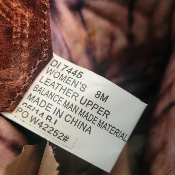 Dingo Brown Leather Fringe Western Cowboy Boots Size 8 - Picture 6 of 6